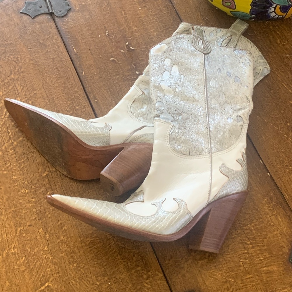 White Wedding Cowboy Boot
